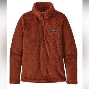 Patagonia Women Los Gatos 1/4 Zip Fleece Pullover Burnt Orange Size Small NWOT